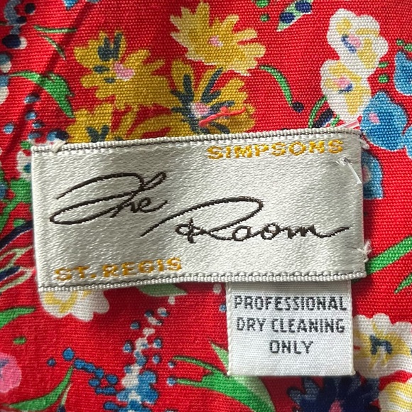 Sold Vintage Simpsons St. Regis The Room Victor Costa Liberty Floral Maxi Dress - Picture 13 of 17